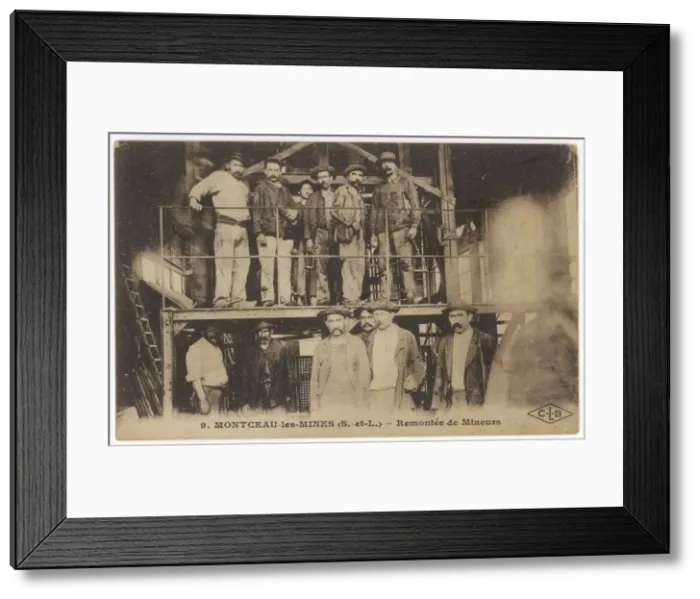 Framed Print : French Miners Framed Print : French Miners