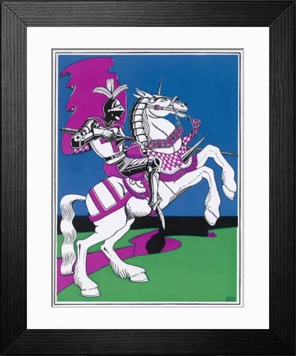 Framed Print : WAR HORSE. War horse wearing armour and defensive protection Framed Print : WAR HORSE. War horse wearing armour and defensive protection