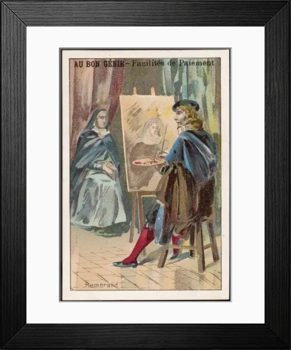 Framed Print : Rembrandt / Anon Card Framed Print : Rembrandt / Anon Card