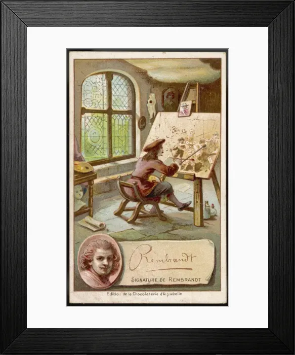 Framed Print : Rembrandt  /  Anon Card