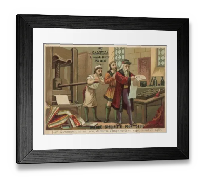Framed Print : Johann Gutenberg Framed Print : Johann Gutenberg