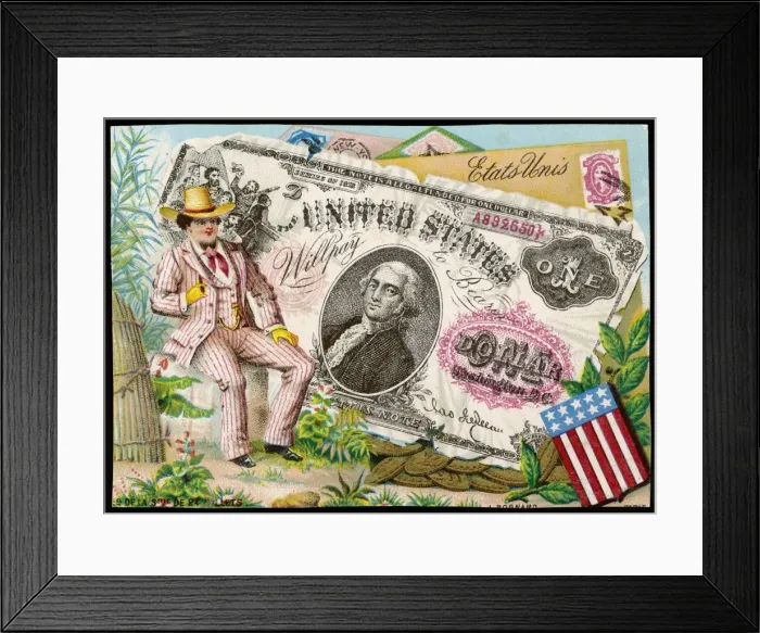 Framed Print : Bank Note - USA Framed Print : Bank Note - USA