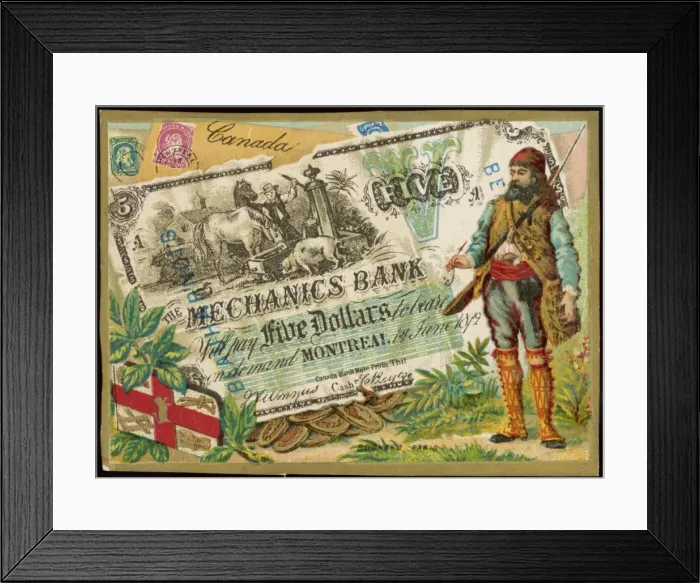 Framed Print : Bank Note - Canada Framed Print : Bank Note - Canada