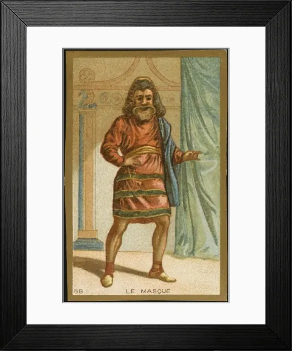 Framed Print : FIRST MASK Framed Print : FIRST MASK