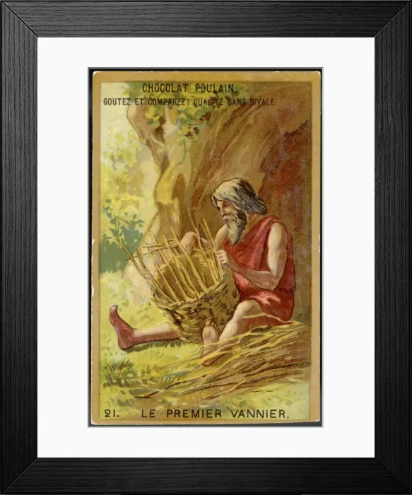Framed Print : First Basket-Weaving Framed Print : First Basket-Weaving