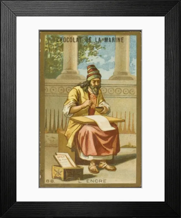 Framed Print : FIRST INK. THE FIRST INK used by Ancient Egyptians Framed Print : FIRST INK. THE FIRST INK used by Ancient Egyptians