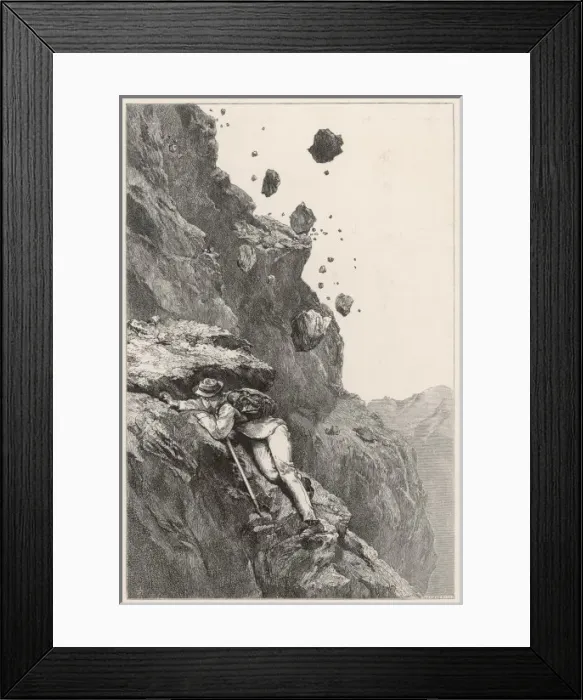 Framed Print : Whymper on Matterhorn Framed Print : Whymper on Matterhorn