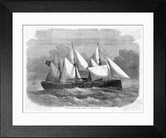 Framed Print : GLOIRE. French ironclad frigate Framed Print : GLOIRE. French ironclad frigate