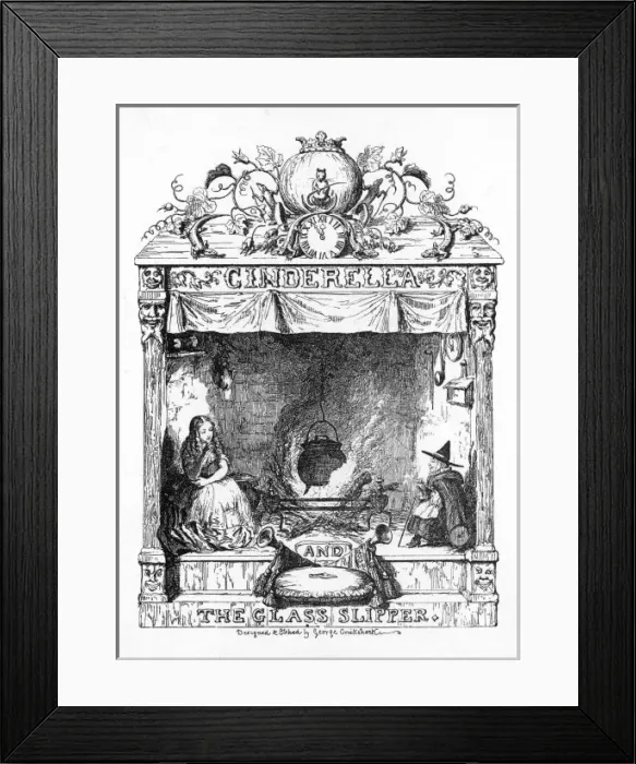 Framed Print : Cinderella / Cruikshank Framed Print : Cinderella / Cruikshank