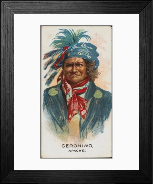 Framed Print : GERONIMO. Chiricahua Apache leader who led a sensational campaign against the whites Framed Print : GERONIMO. Chiricahua Apache leader who led a sensational campaign against the whites