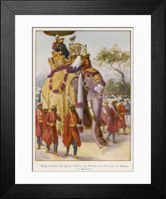 Framed Print : George V in Benares Framed Print : George V in Benares