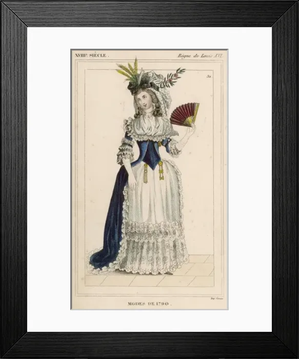 Framed Print : Costume / Woman, 1790 Framed Print : Costume / Woman, 1790
