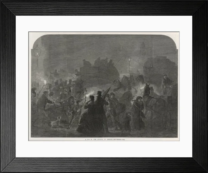 Framed Print : Iln / Foggy London / 1867 Framed Print : Iln / Foggy London / 1867