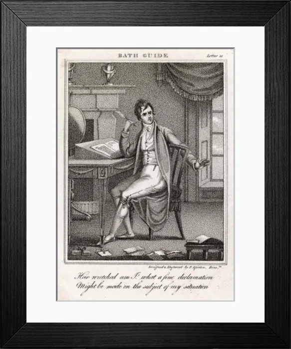 Framed Print : Troubled Writer Framed Print : Troubled Writer
