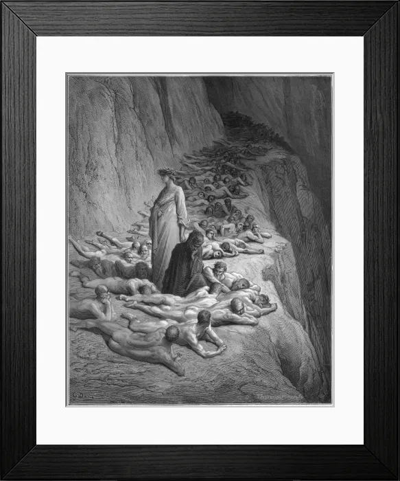 Framed Print : The Supine Damned Framed Print : The Supine Damned