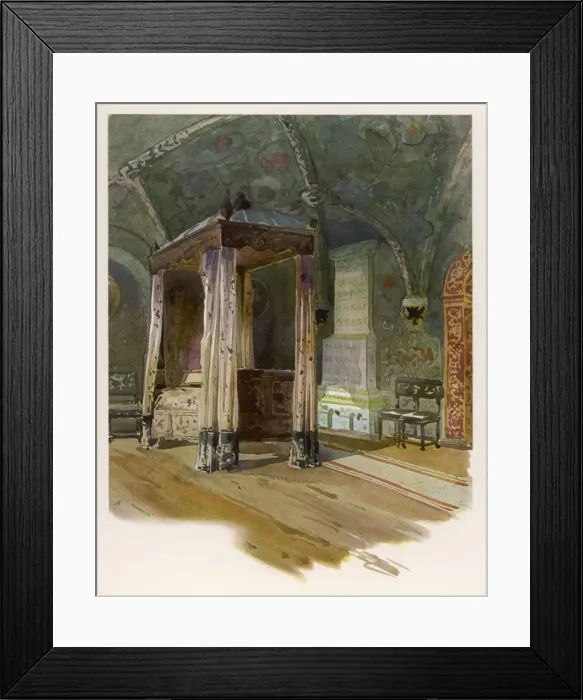 Framed Print : Kremlin  /  Czars Bedroom