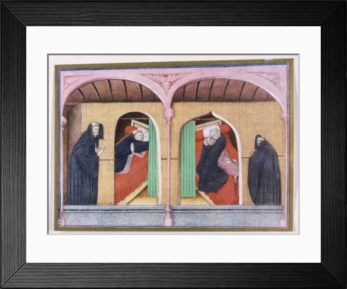 Framed Print : Monks Misbehaving Framed Print : Monks Misbehaving