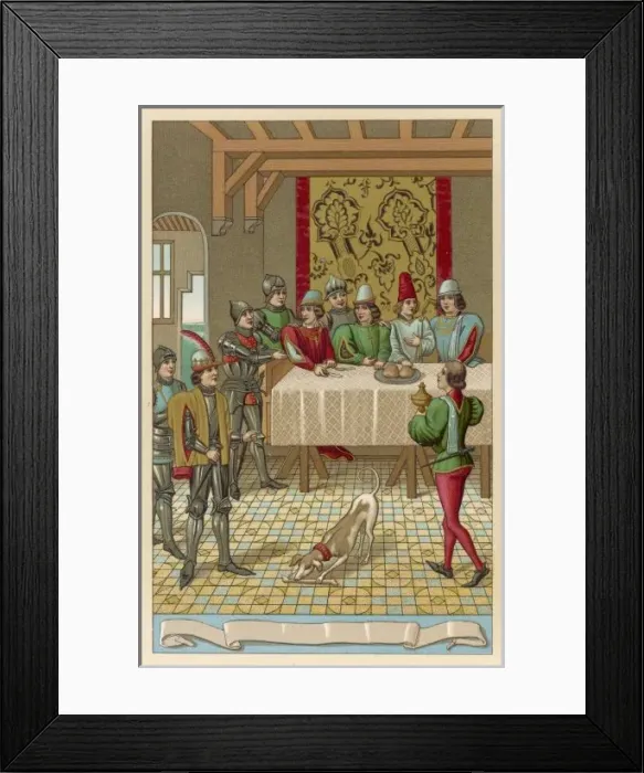 Framed Print : Food / Dinner / 1356, France Framed Print : Food / Dinner / 1356, France