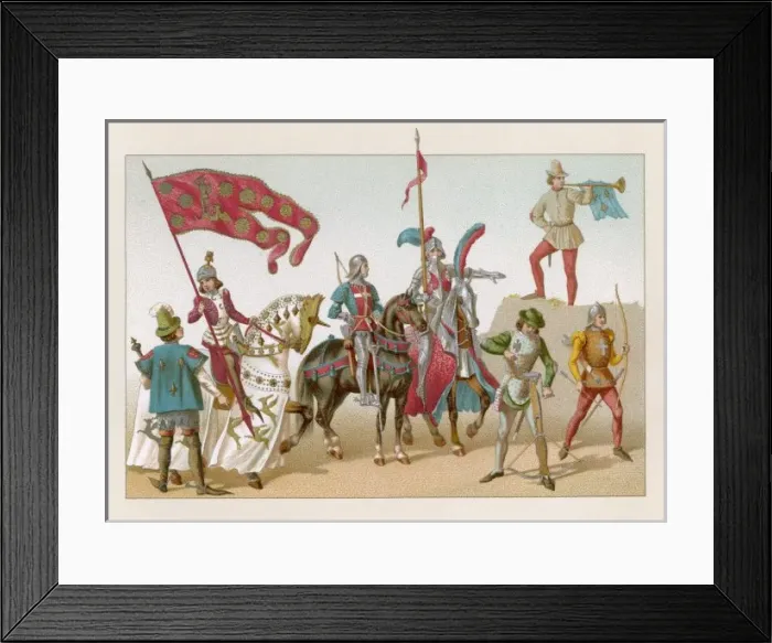 Framed Print : Military / Dress / 15th Cent Framed Print : Military / Dress / 15th Cent