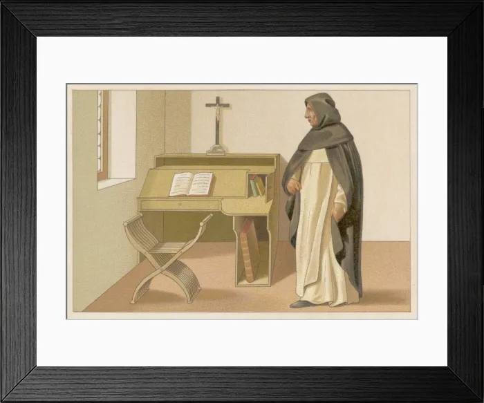 Framed Print : Savonarola / Racinet Framed Print : Savonarola / Racinet