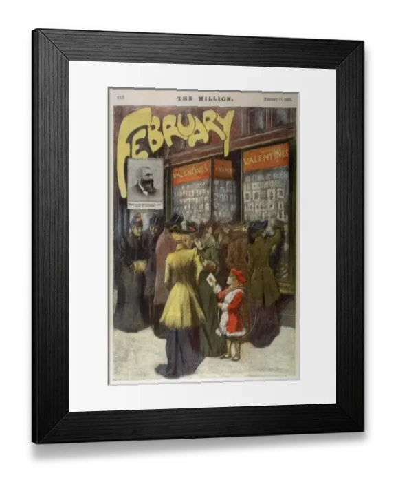 Framed Print : Buying Valentine Cards Framed Print : Buying Valentine Cards