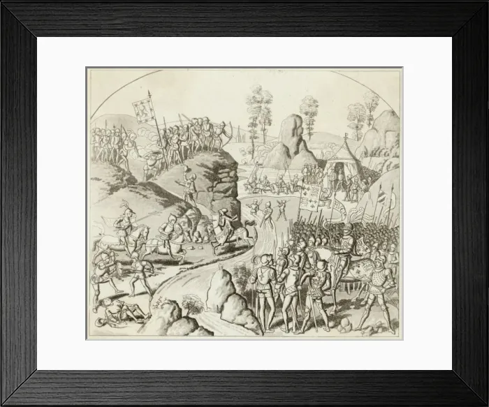 Framed Print : King Edward Vs Scots1327 Framed Print : King Edward Vs Scots1327