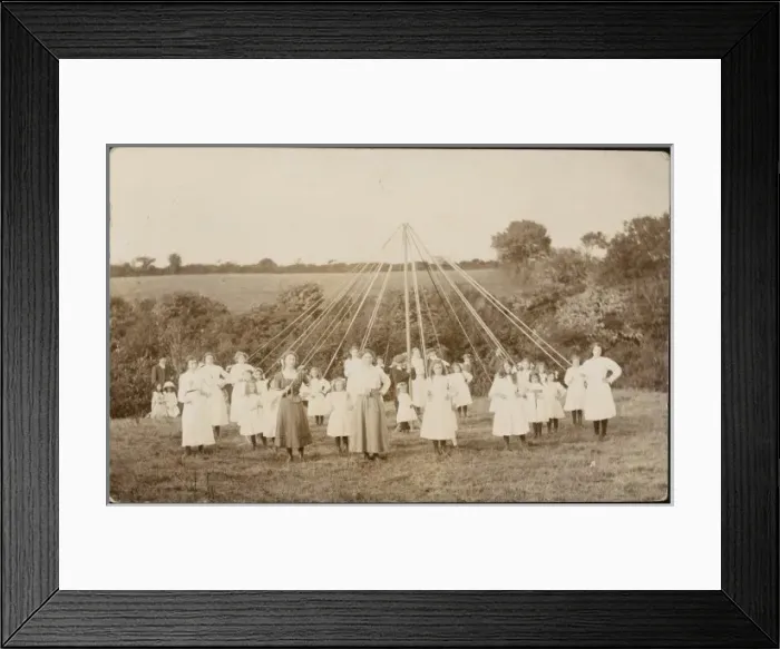 Framed Print : Maypole Dance - Photo Framed Print : Maypole Dance - Photo