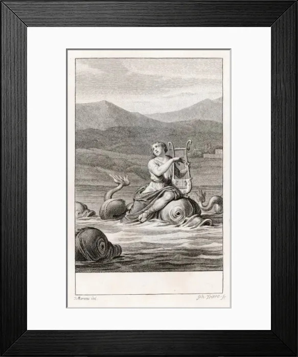 Framed Print : Arion on Dolphin Framed Print : Arion on Dolphin
