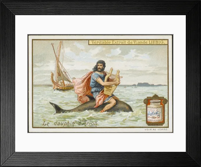 Framed Print : Arion and a Dolphin Framed Print : Arion and a Dolphin