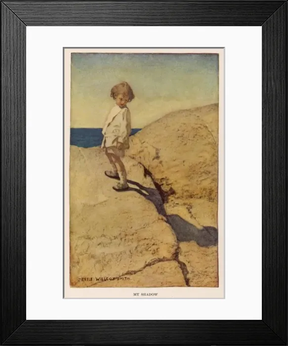 Framed Print : Stevenson / Poems / Shadow Framed Print : Stevenson / Poems / Shadow