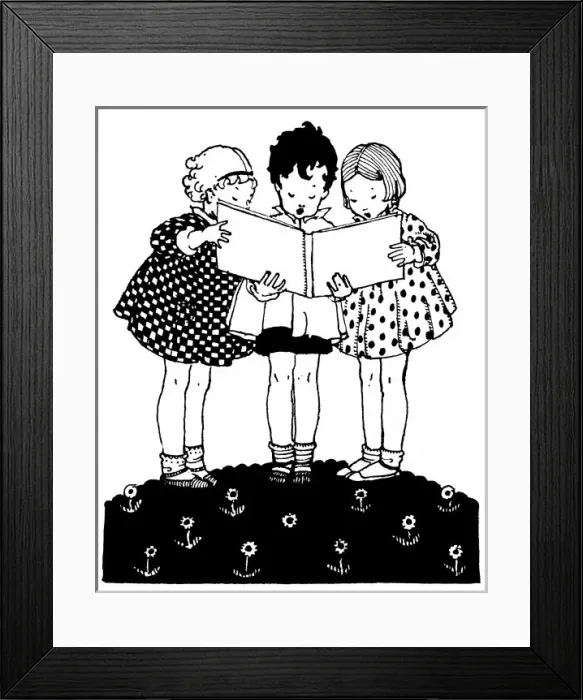 Framed Print : 3 and a Book Framed Print : 3 and a Book