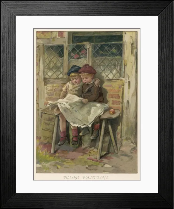 Framed Print : Village Politicians Framed Print : Village Politicians
