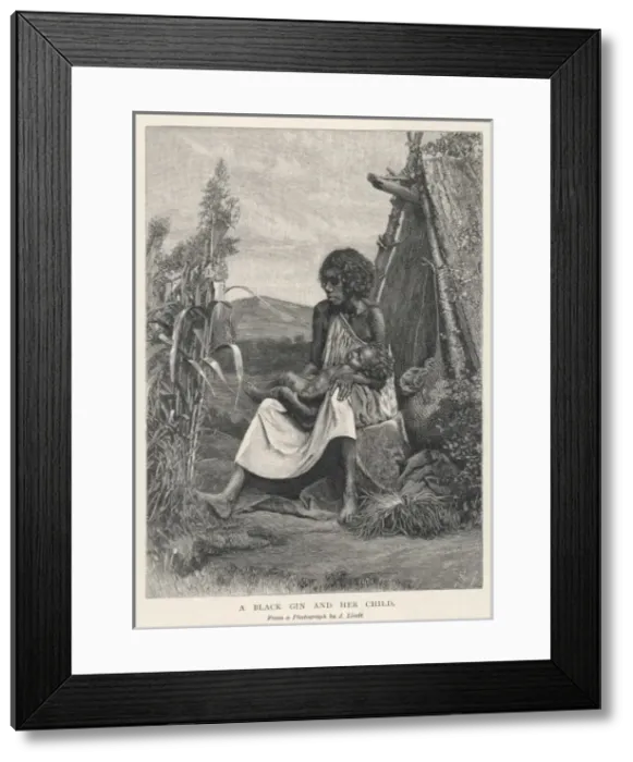 Framed Print : Racial / Aborigine 1891 Framed Print : Racial / Aborigine 1891
