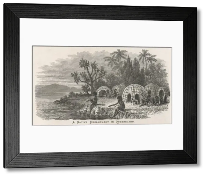 Framed Print : Racial / Aborigine C1860 Framed Print : Racial / Aborigine C1860