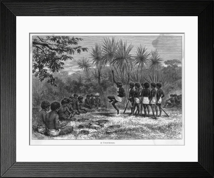 Framed Print : Racial / Aborigine C1870 Framed Print : Racial / Aborigine C1870