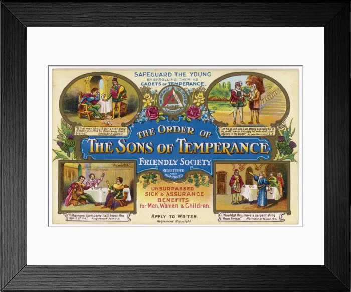 Framed Print : Sons of Temperance 2 / 2 Framed Print : Sons of Temperance 2 / 2