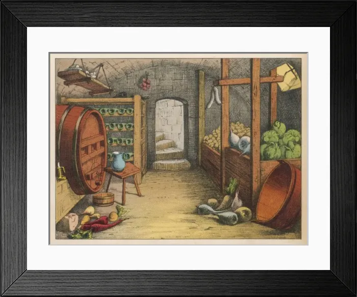 Framed Print : German Cellar Framed Print : German Cellar