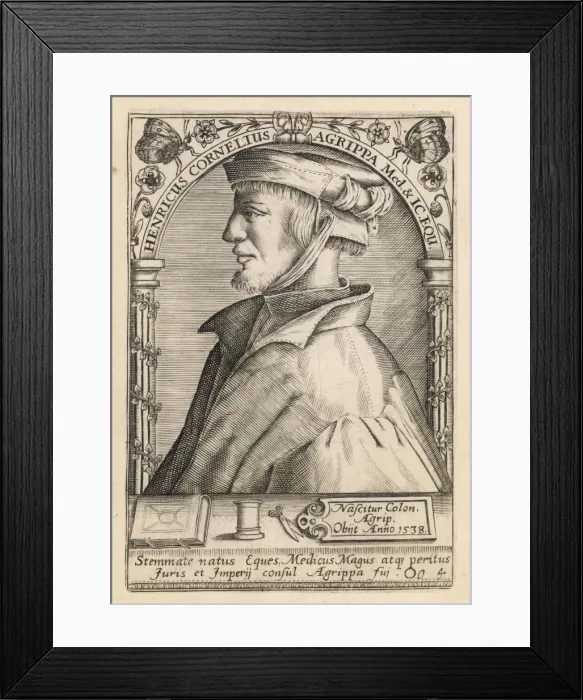 Framed Print : Heinrich Corn. Agrippa Framed Print : Heinrich Corn. Agrippa