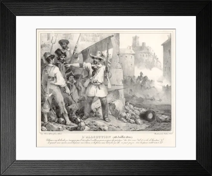 Framed Print : 1830 Revolution Framed Print : 1830 Revolution