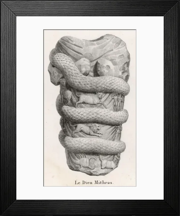Framed Print : Zodiac & Mithras Framed Print : Zodiac & Mithras