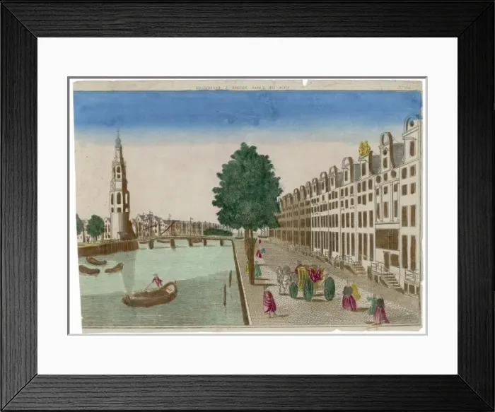 Framed Print : Amsterdam / New Island 18C Framed Print : Amsterdam / New Island 18C