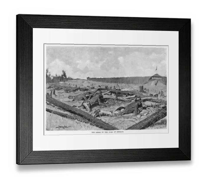 Framed Print : Under Pontiac Besiege Framed Print : Under Pontiac Besiege