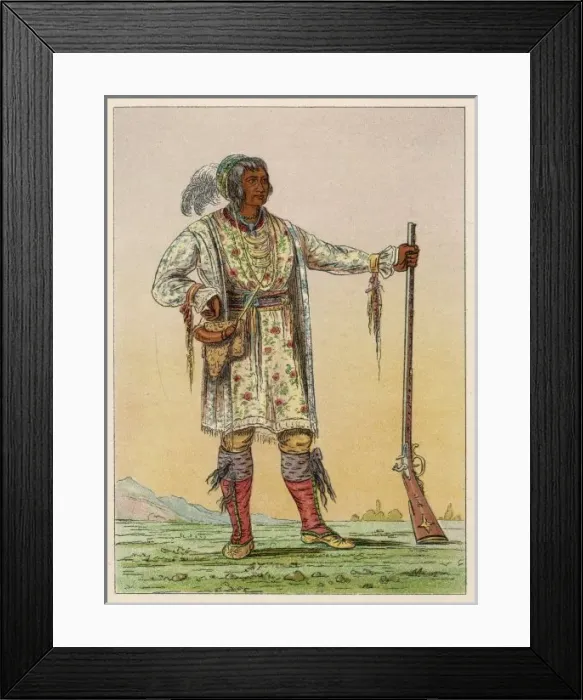 Framed Print : Osceloa / Seminoles / Catlin Framed Print : Osceloa / Seminoles / Catlin
