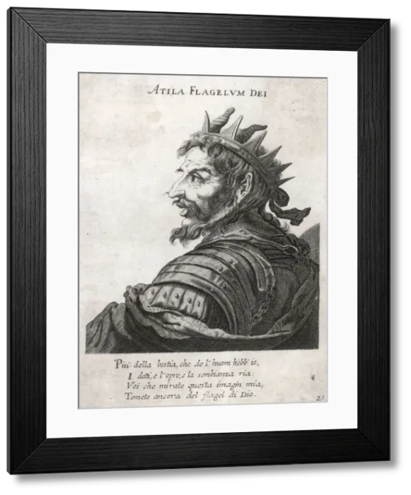 Framed Print : Attila (Anon) Framed Print : Attila (Anon)
