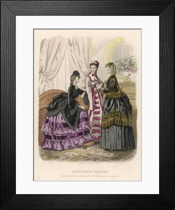 Framed Print : Costume November 1869 Framed Print : Costume November 1869