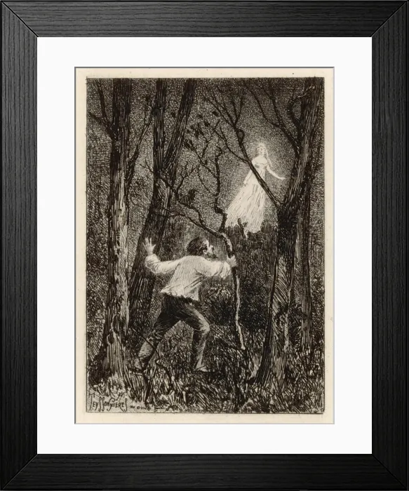 Framed Print : Woman in White Framed Print : Woman in White