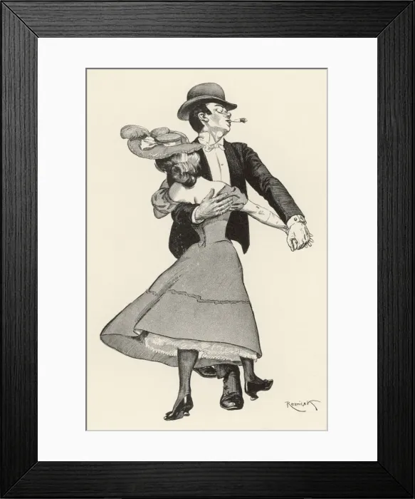Framed Print : German Couple Dancing Framed Print : German Couple Dancing