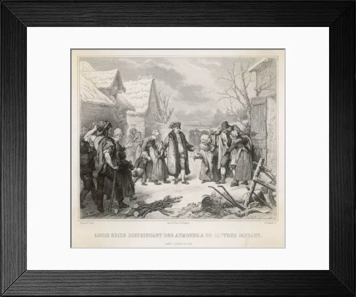 Framed Print : Louis Xvi / Hersent / Lefevr Framed Print : Louis Xvi / Hersent / Lefevr