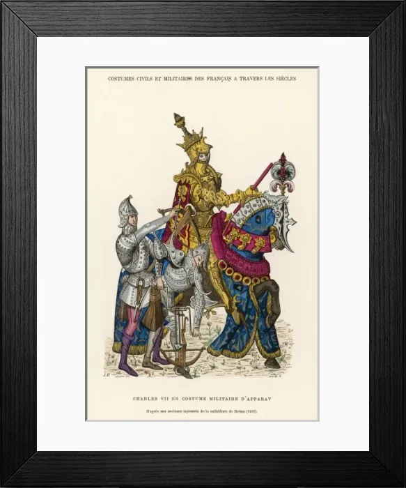Framed Print : Charles VII on Horse Framed Print : Charles VII on Horse