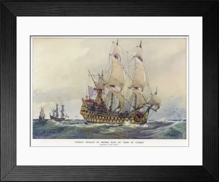 Framed Print : French C17 Warship Framed Print : French C17 Warship